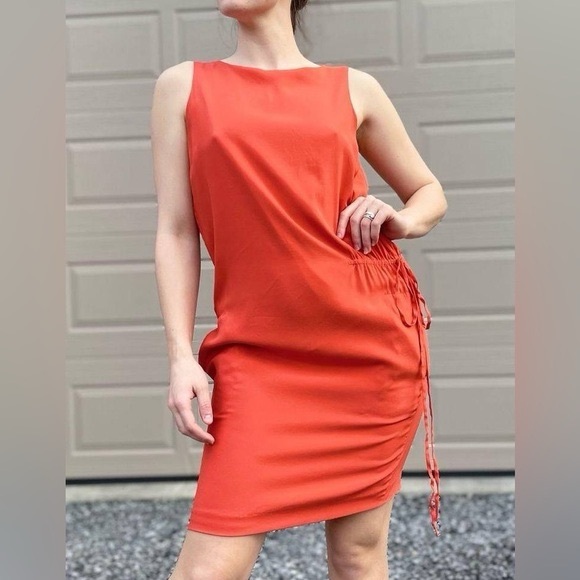 Vince Vibrant Orange Mini Dress - Picture 7 of 9